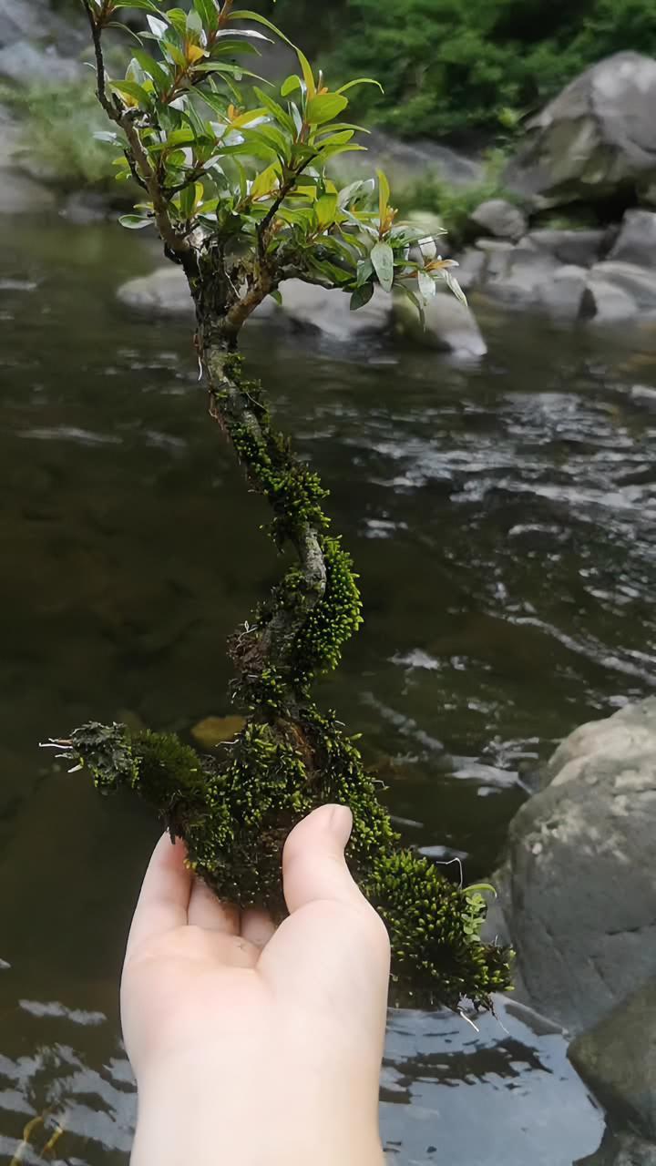 鱼缸里的好搭档,多是多,有意境的少 盆景 花卉绿植 抖音小助手 水杨梅 实景拍摄