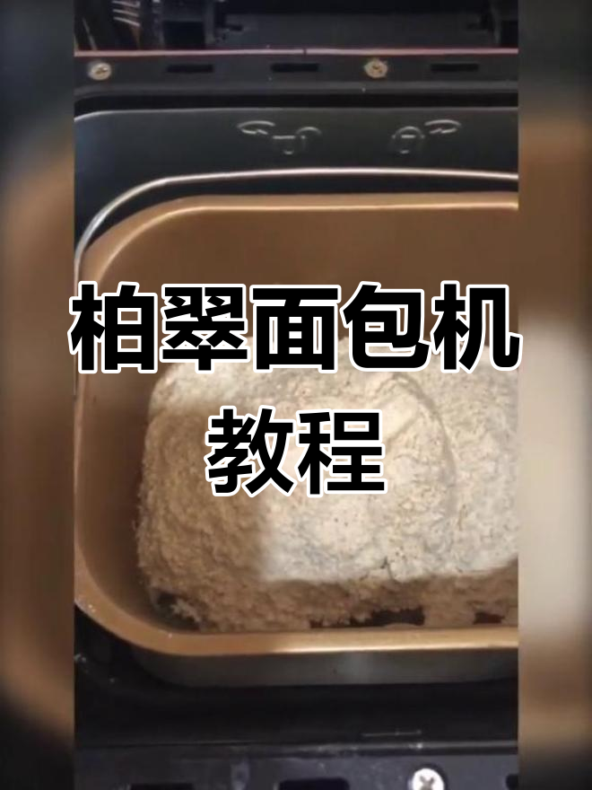 柏翠面包机使用技巧:如何做出完美造型面团