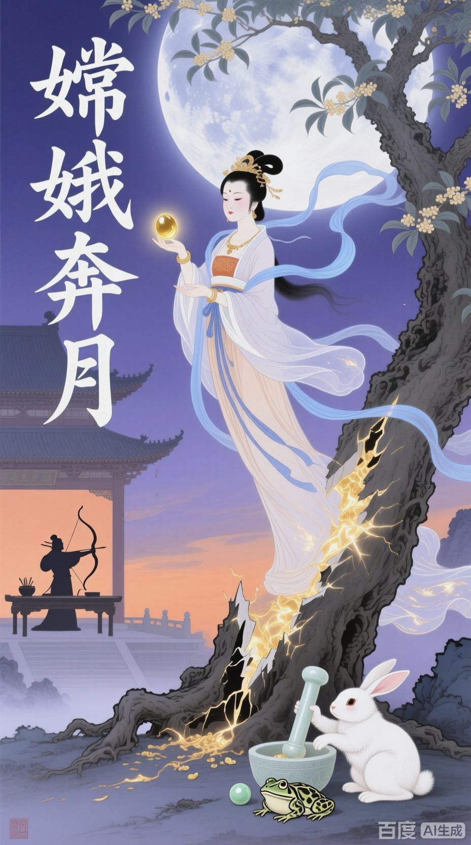 中秋传说与中式卡通