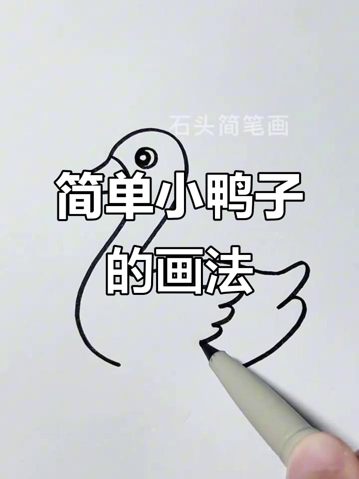 小鸭子简笔画，轻松学会！