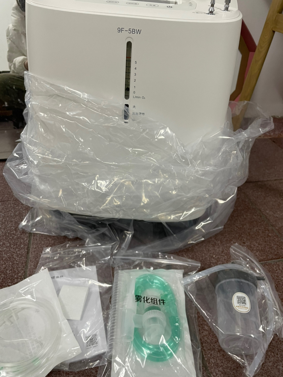 鱼跃制氧机5l 9F-5BW测评