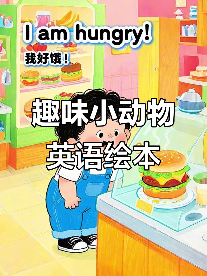 小月龄英语启蒙:美味的一天,汉堡、薯条和果汁