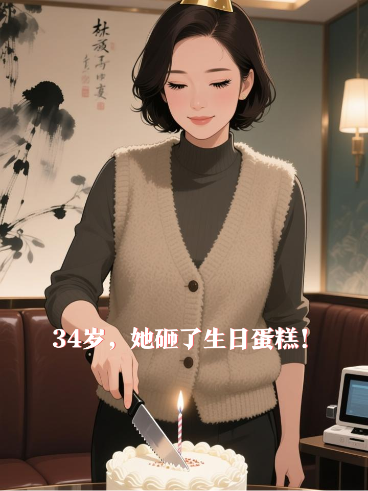 34岁生日当天，她亲手砸碎了自己的蛋糕