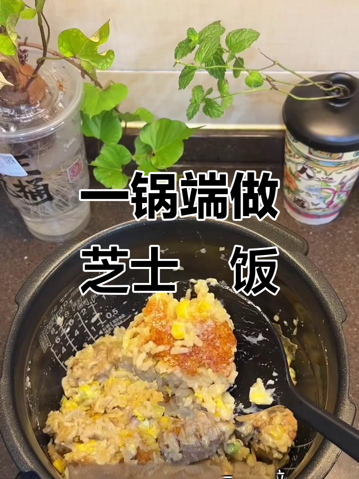 芝士焗饭这样做,简单又美味!电饭锅一焖搞定