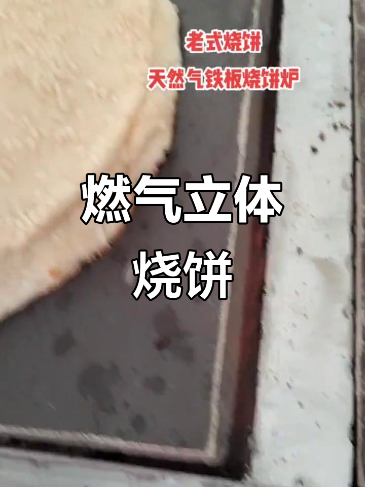 天然气立体烧饼炉,金黄酥脆,超有食欲!