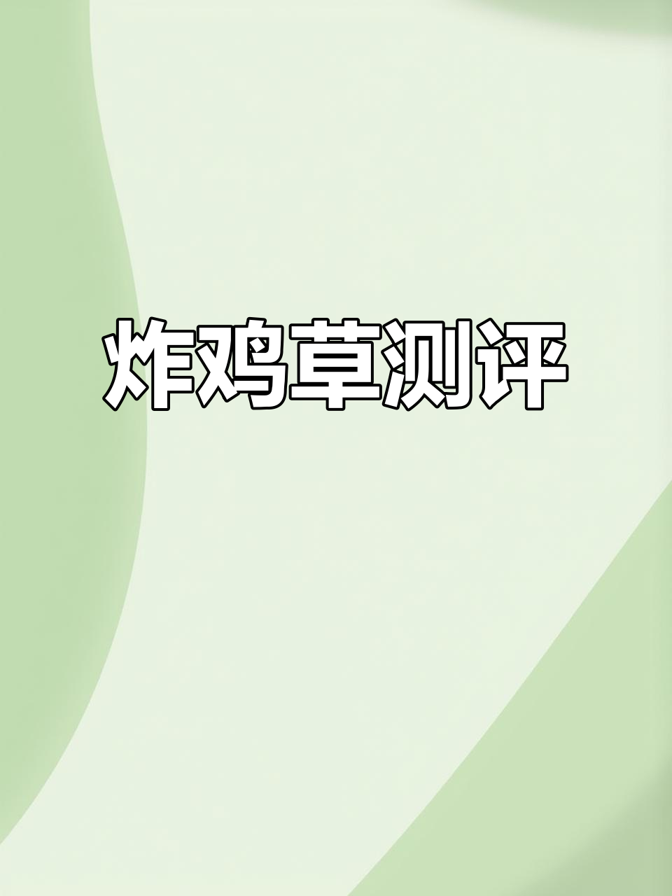 炸鸡草评测,真实感受分享!