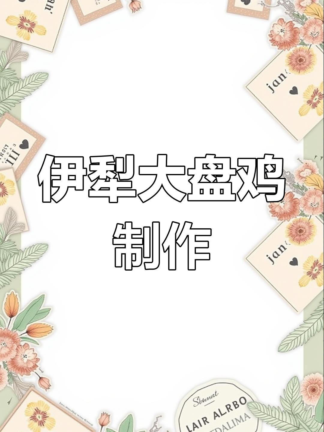 新疆伊犁大盘鸡,教你正宗做法!
