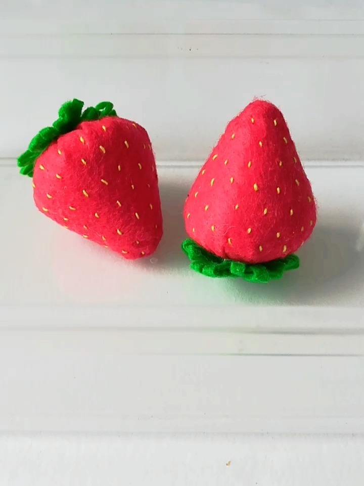 草莓 不织布手工 可爱 装饰