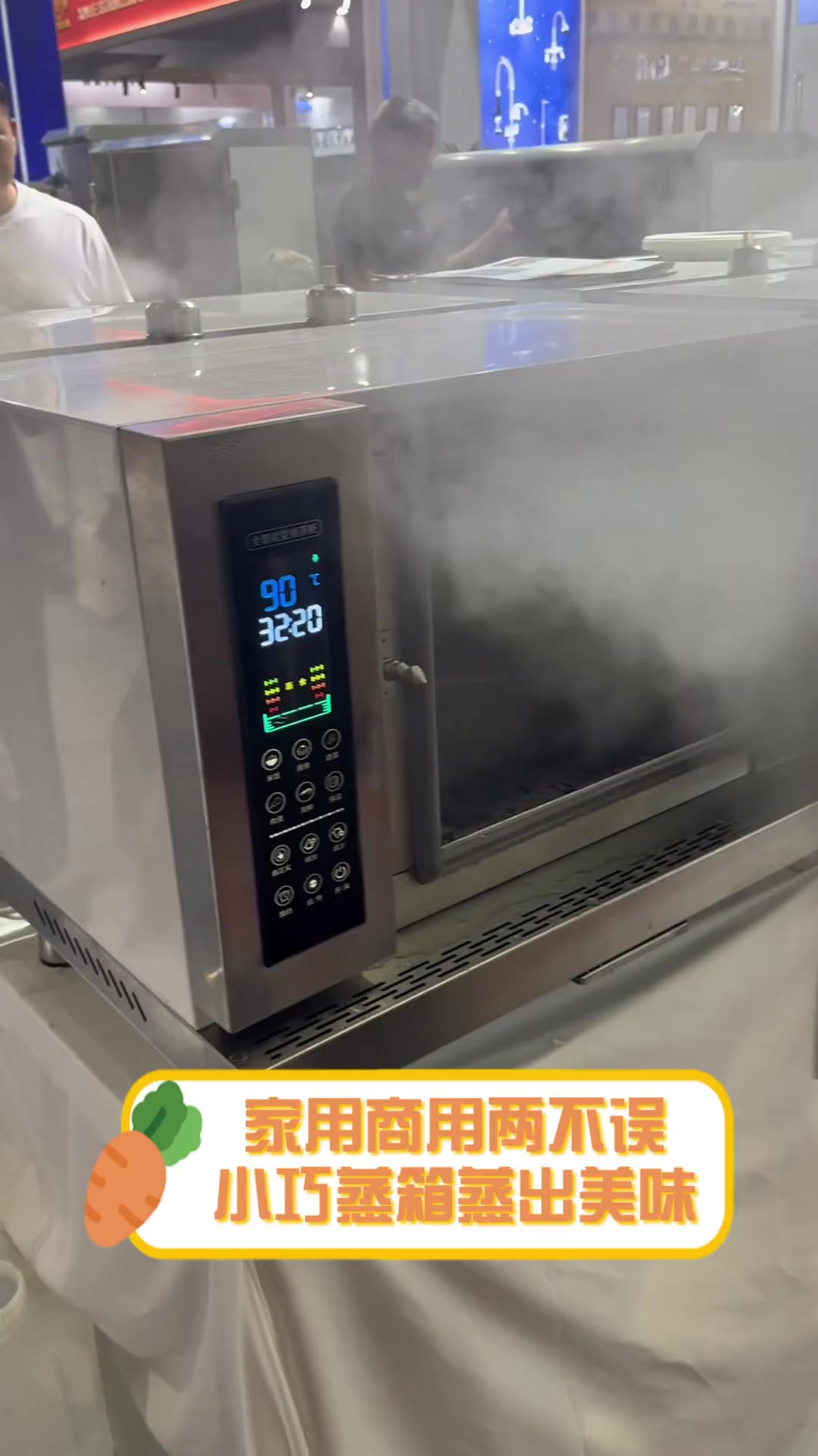 家用商用两不误,小巧蒸箱蒸出美味