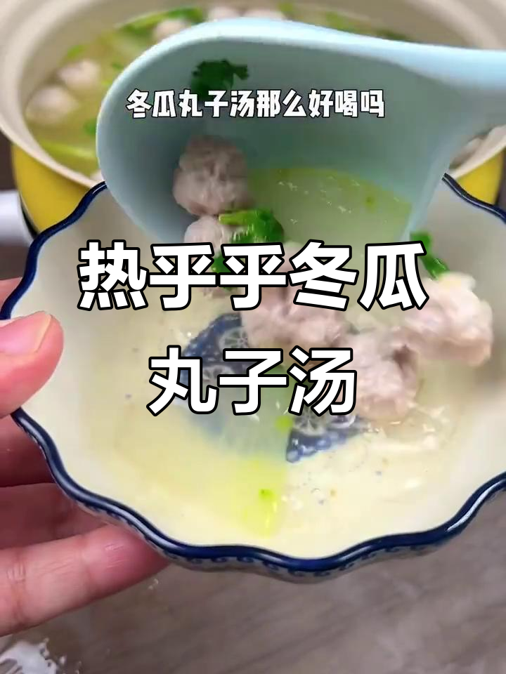 寒冷天气必备！冬瓜丸子汤，家常做法超美味