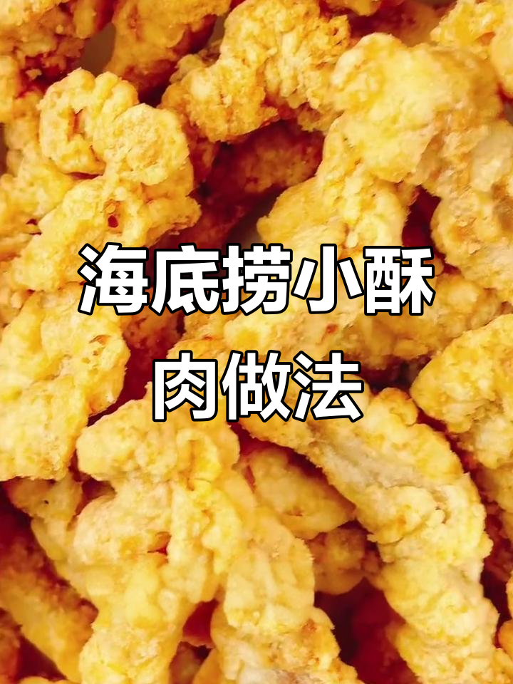 轻松做海底捞同款酥肉，外焦里嫩，一口接一口停不下来
