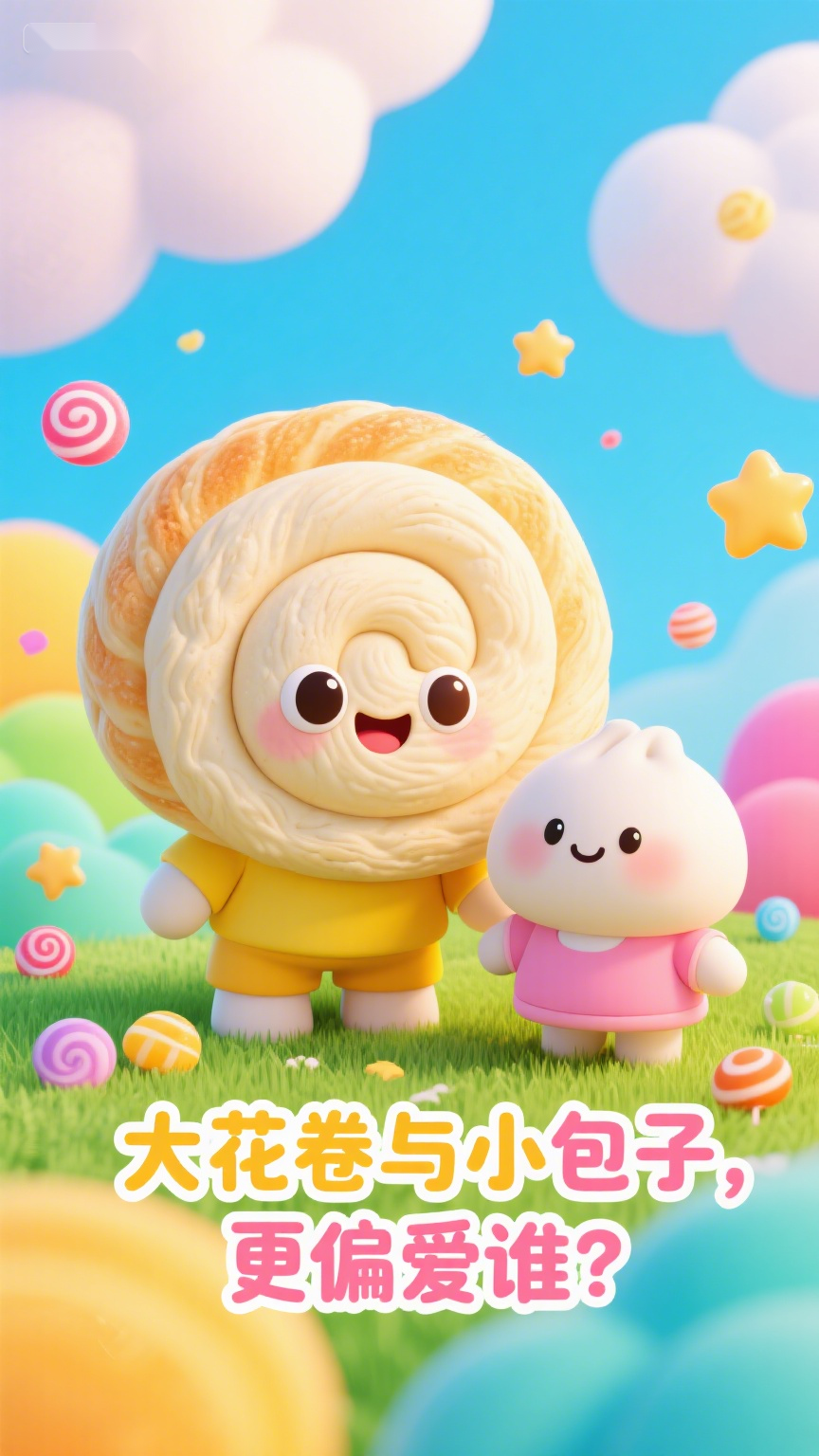 大花卷与小包子,更偏爱谁?