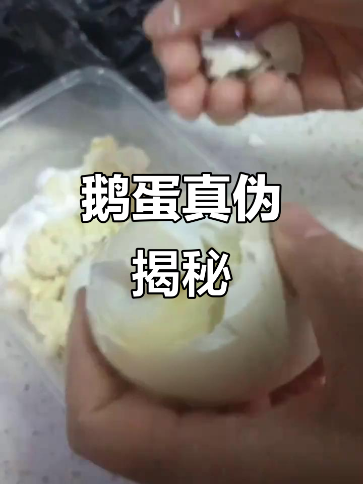 庙会买的鹅蛋,真假难辨!