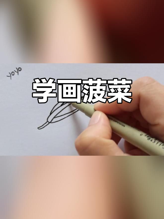 儿童简笔画教程:菠菜画法