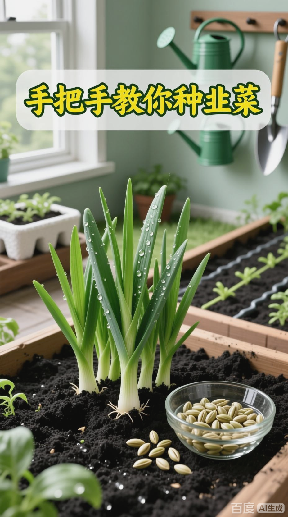 轻松学会种韭菜,动画讲解