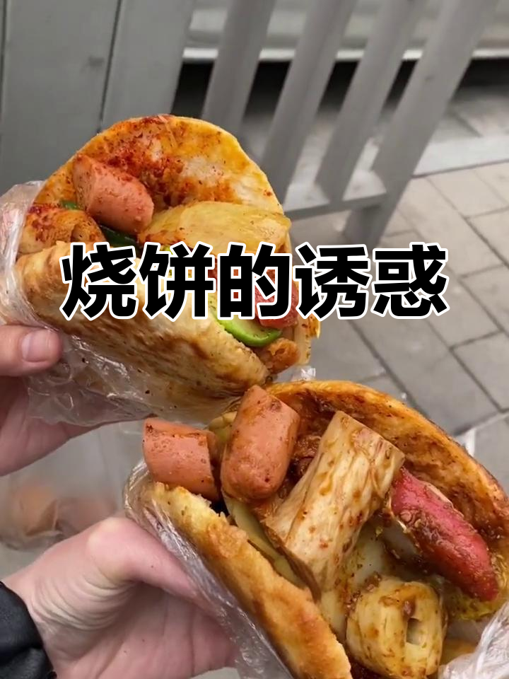 烧饼夹菜,让人欲罢不能的美味!
