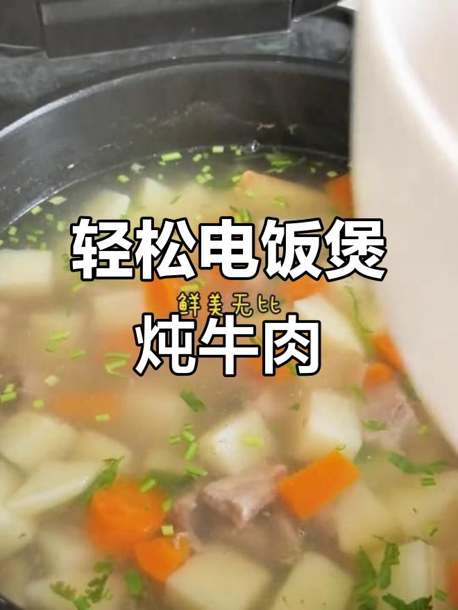 电饭煲清炖牛肉土豆,懒人必备一锅出美味汤