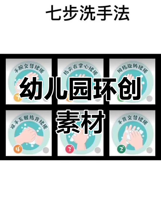 幼儿园防疫与进餐流程卡通图,轻松打印步骤详解