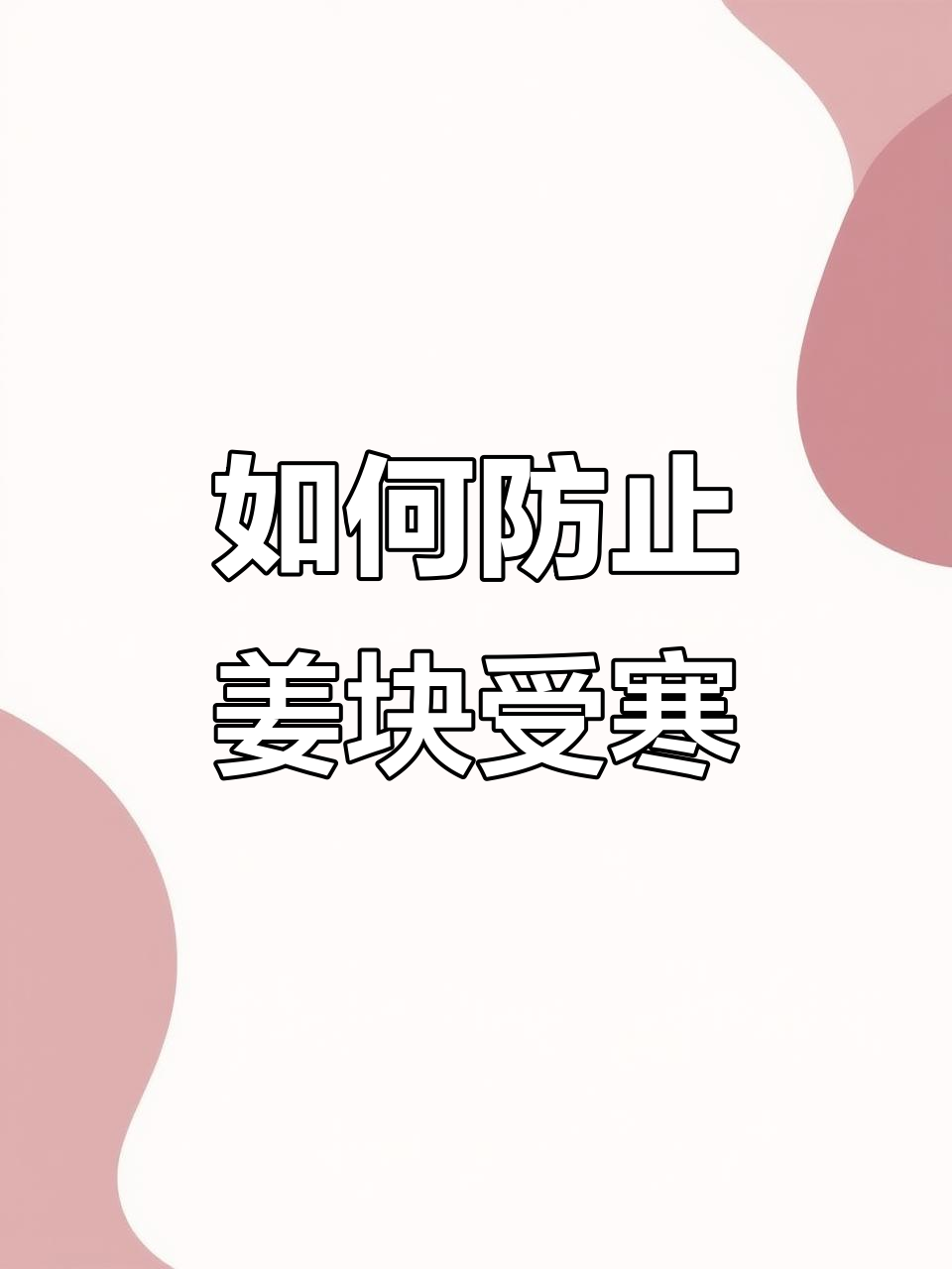 姜块低温冻害预警,如何应对寒冷天气?