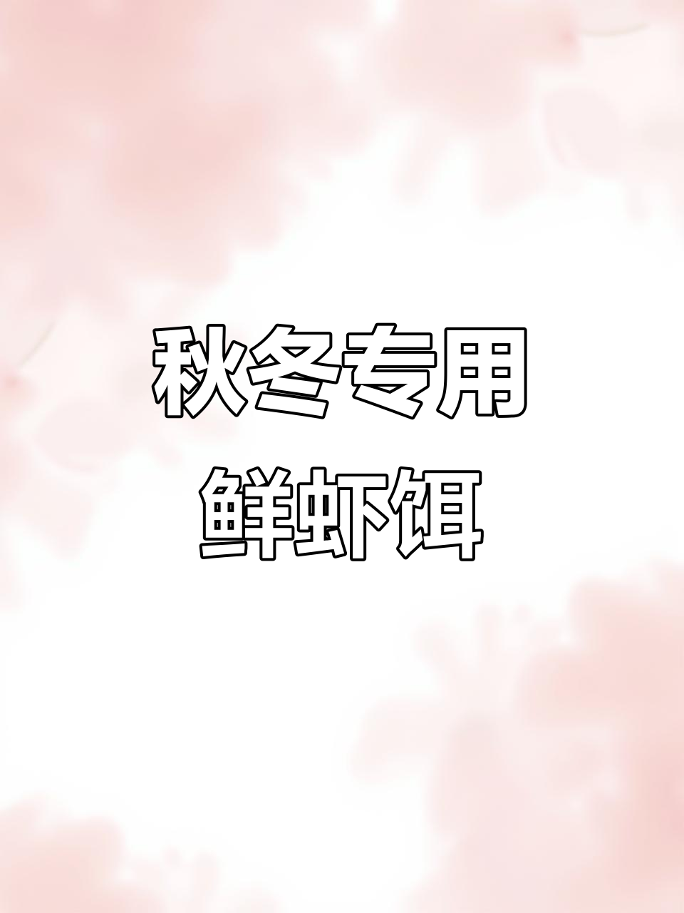 冬季钓鱼必备鲜虾粉,提高鱼开口率