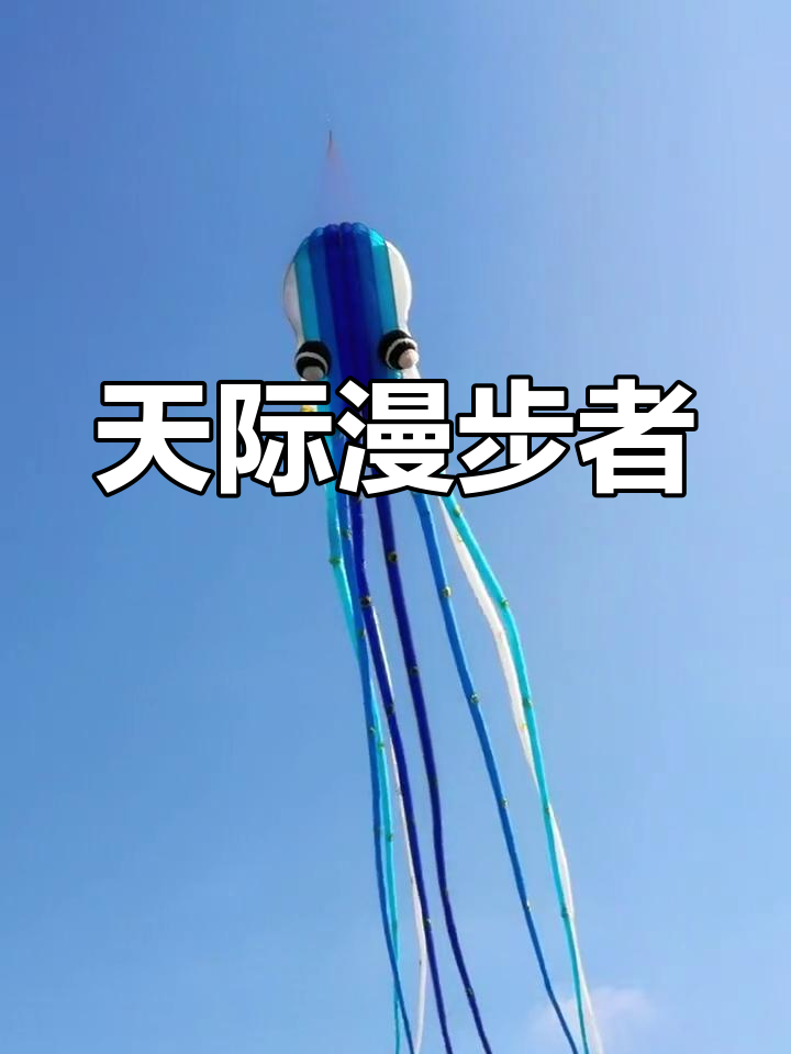 23米蓝精灵章鱼风筝,校操场最后一次放飞