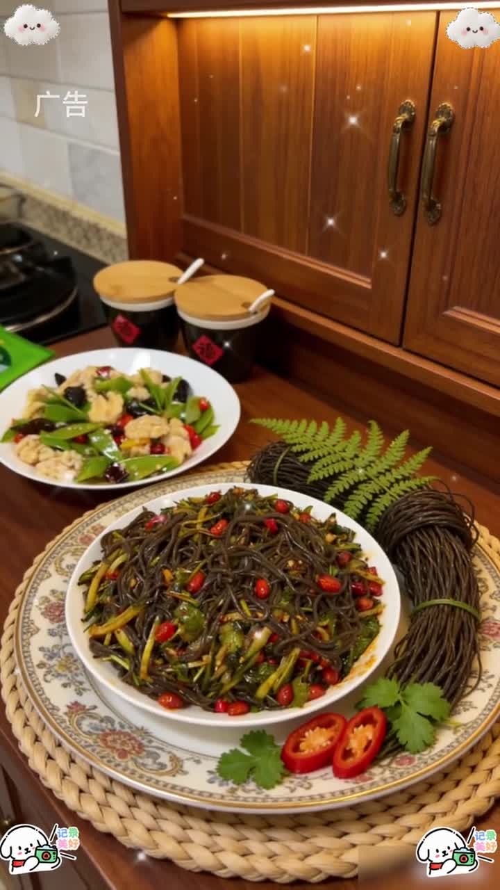 谁懂这一口的好吃程度，正宗四川特产蕨根粉条有嚼劲适合凉拌做酸辣粉干货#凉拌菜#干货#嗦粉