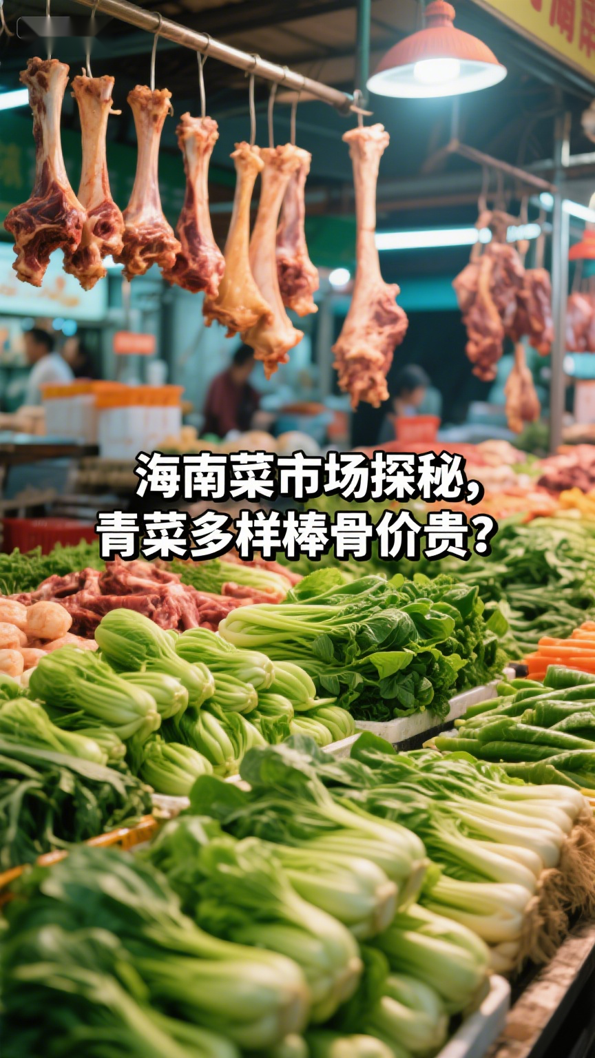 海南菜市场探秘,青菜多样棒骨价贵?