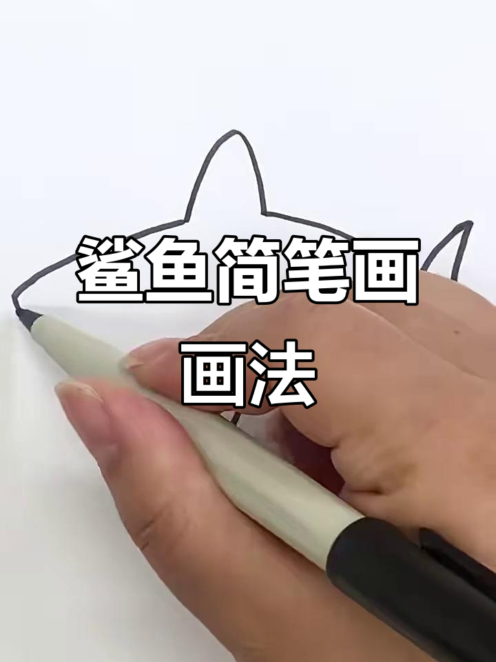 一起动手画鲨鱼，轻松掌握简笔画技巧！