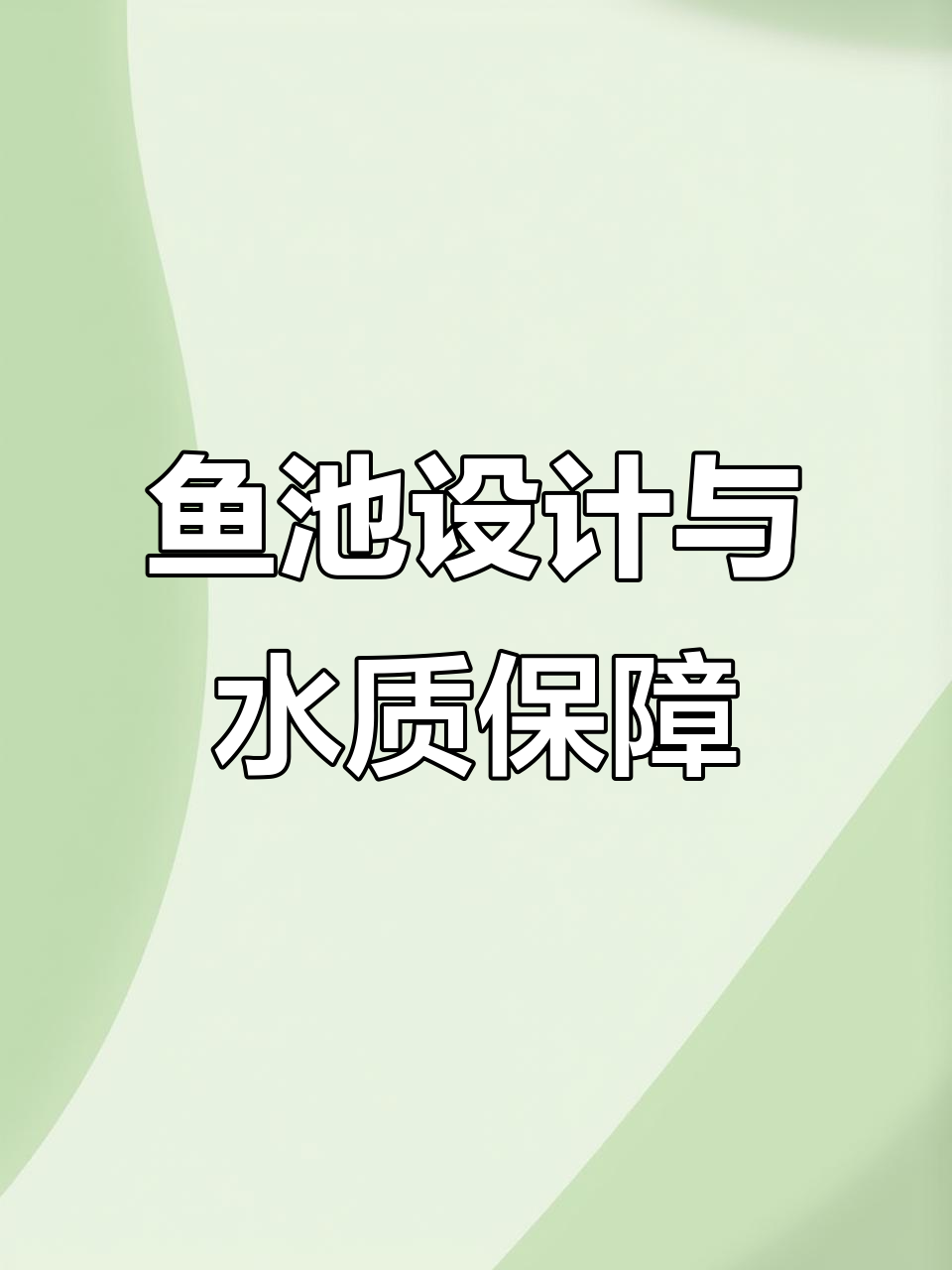 打造鱼池的关键:深度与过滤系统设计