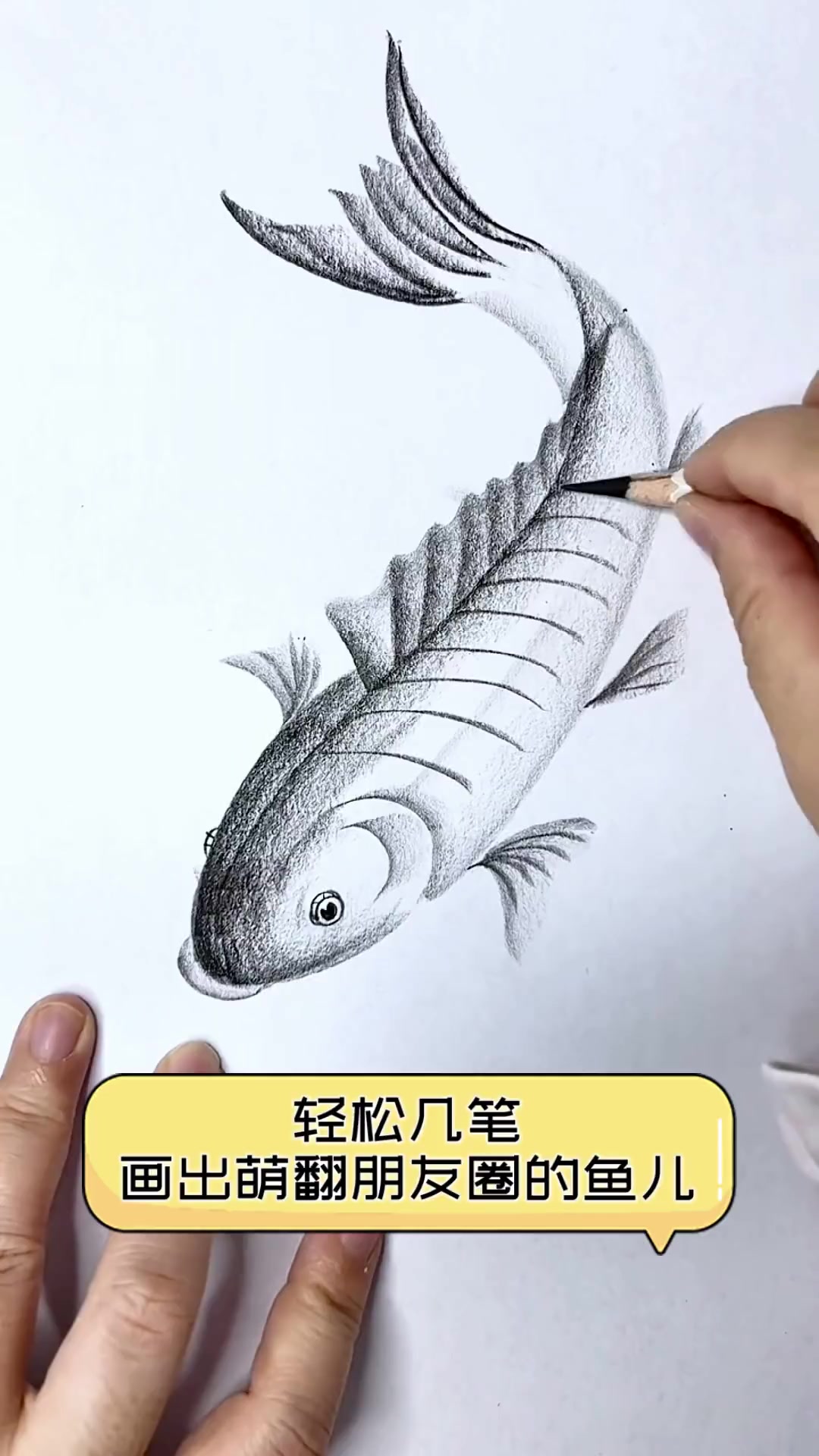 轻松几笔,画出萌翻朋友圈的鱼儿