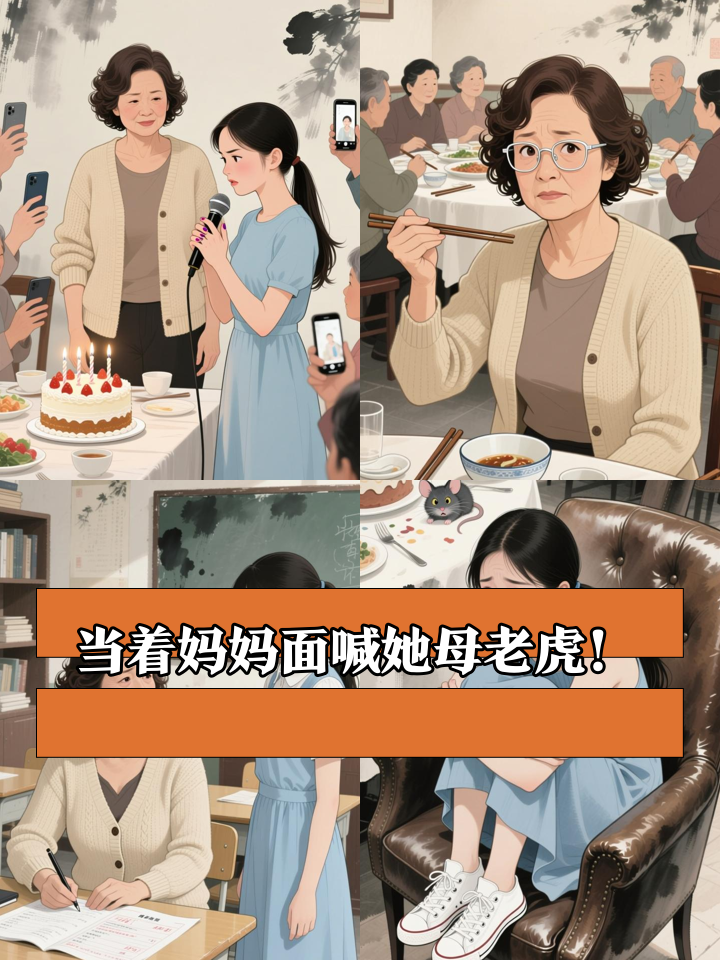 压抑十年，她终于当着妈妈面喊她母老虎！