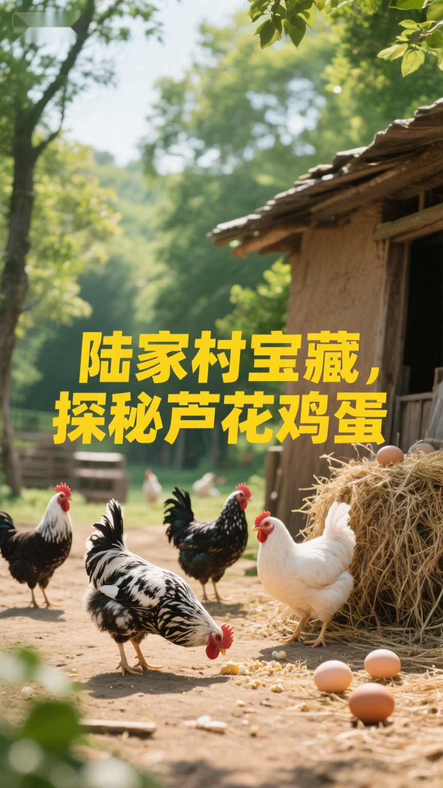 陆家村宝藏,探秘芦花鸡蛋