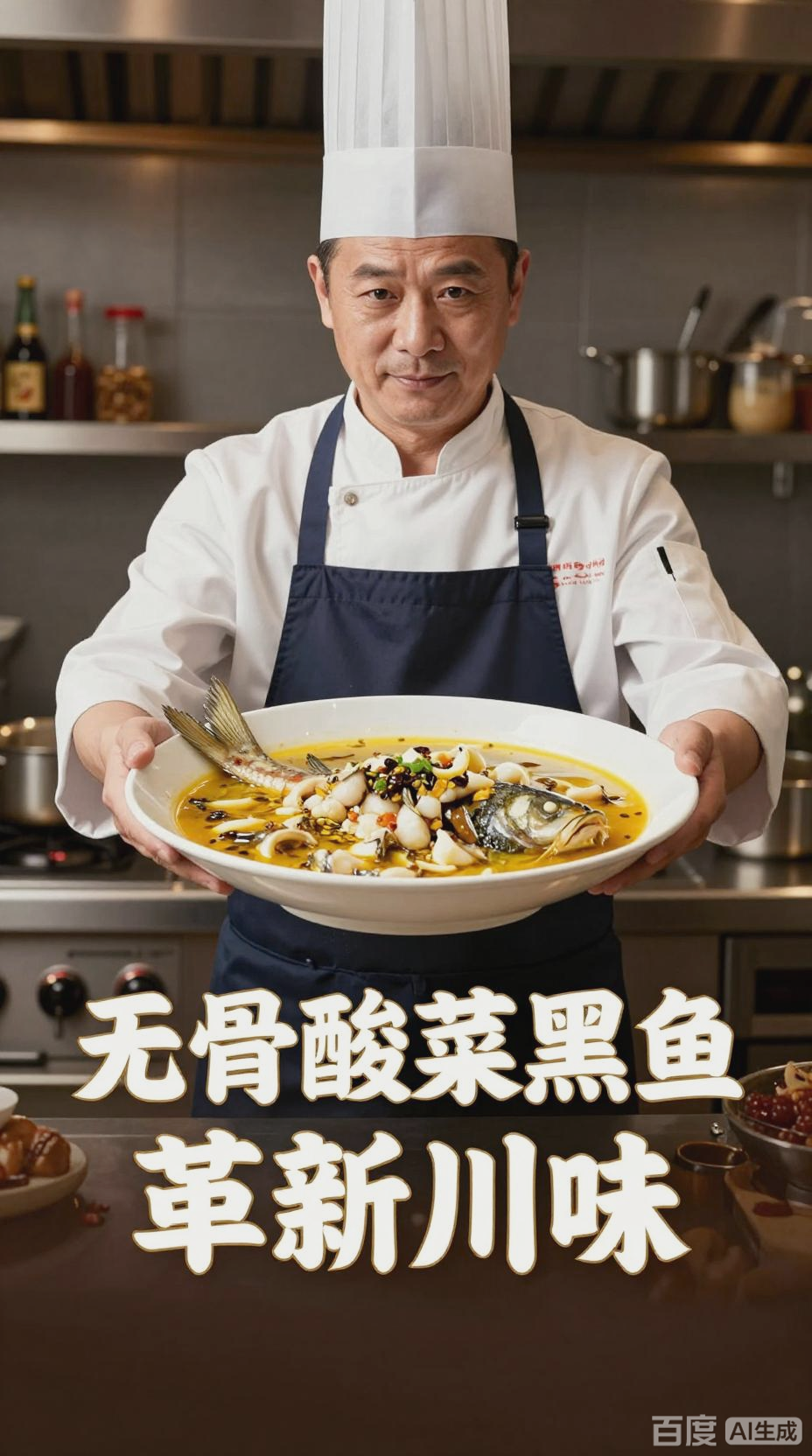 无骨酸菜黑鱼，革新川菜演绎