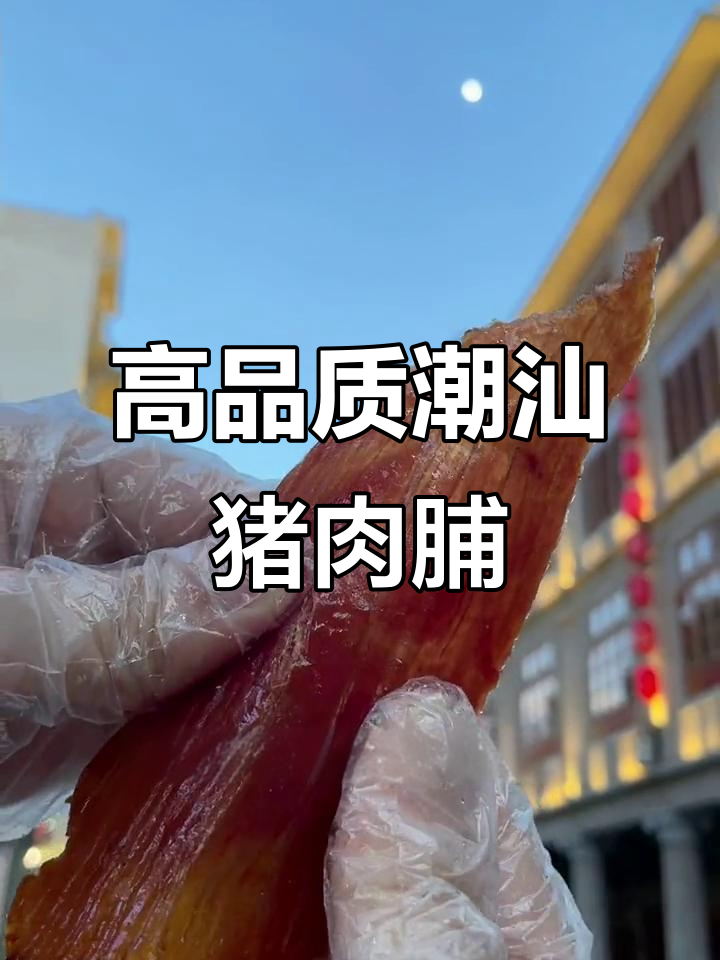 汕头特产原切猪肉脯,肉质鲜美无添加