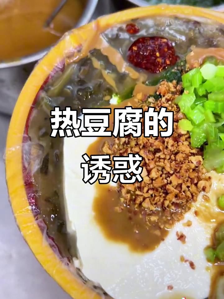 河南热豆腐,软嫩可口,山野菜搭配让你回味无穷!