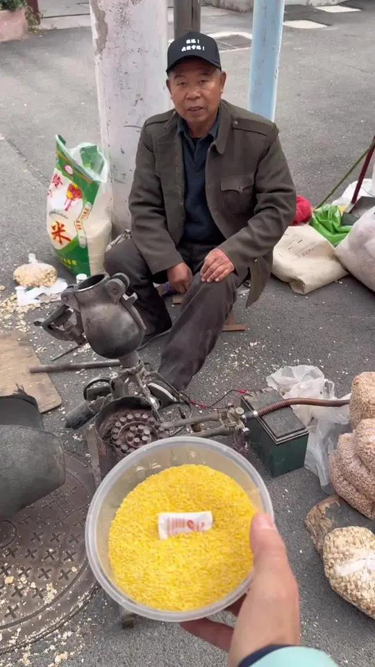 爆米花机器爆小米