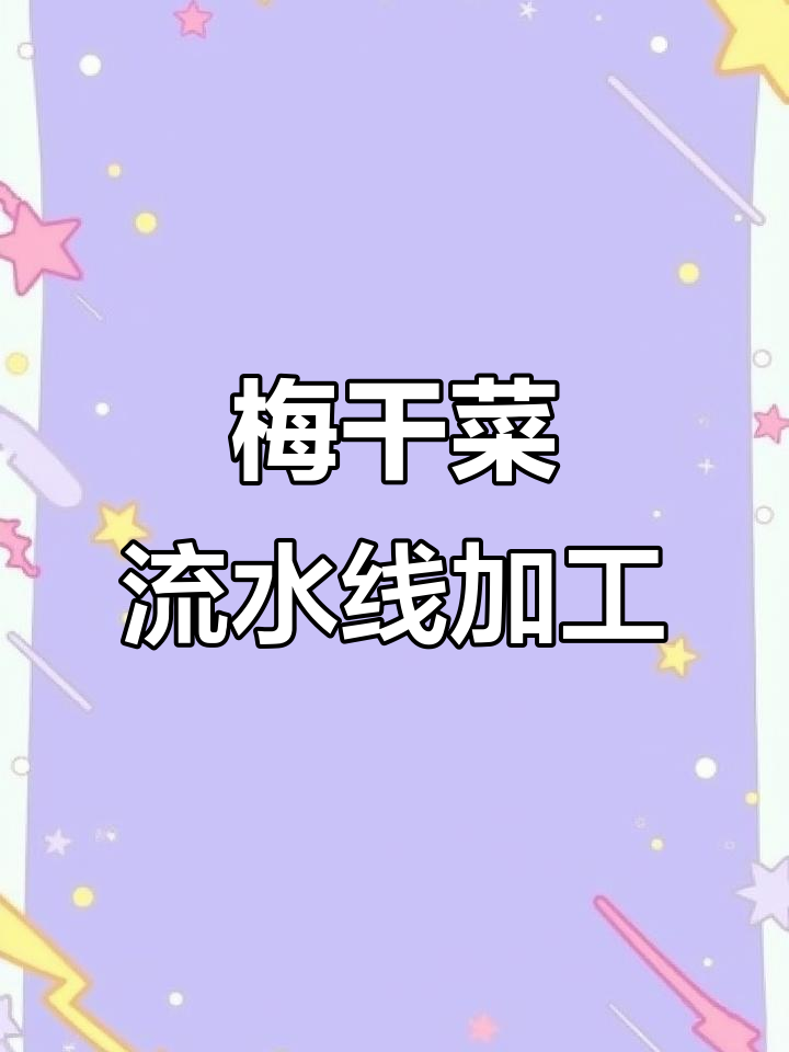 梅干菜制作全流程揭秘:清洗、漂烫到包装的自动化生产线