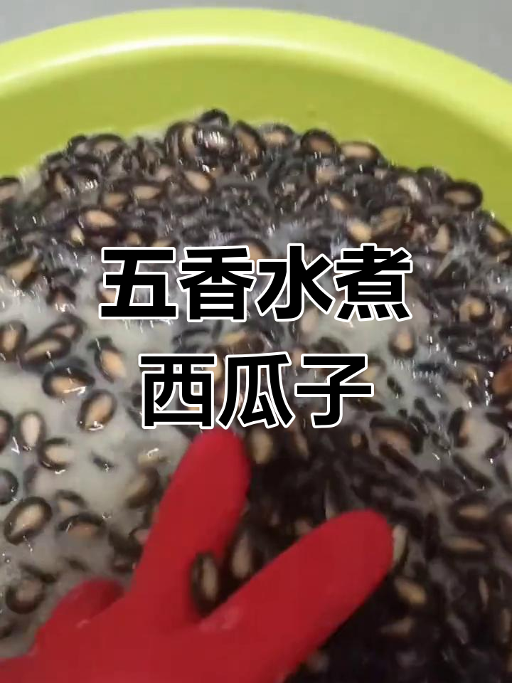 水煮西瓜子,五香农家酱闷制法,轻松嗑瓜子不上火