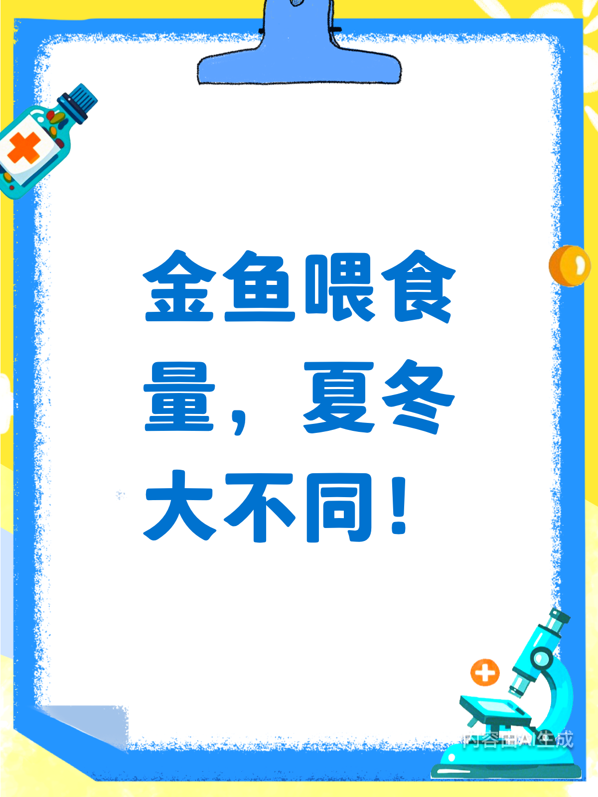 金鱼喂食有讲究!夏季冬季大不同