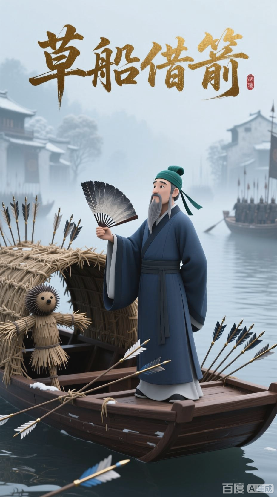 草船借箭:智取千箭的传奇