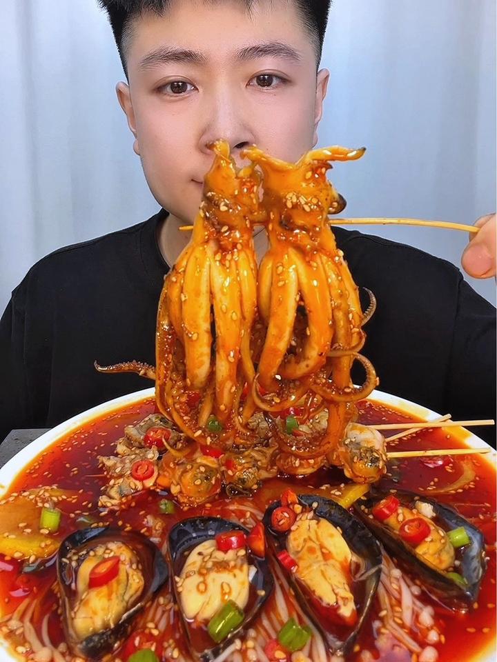 香辣鱿鱼,真的太好吃了呀