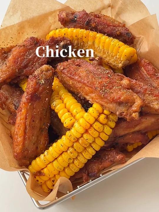 香辣鸡翅玉米比外面烧烤店的还好吃