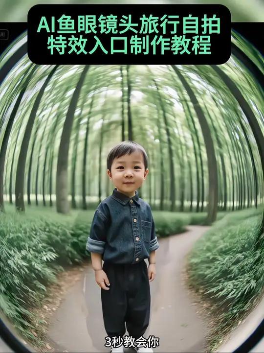 Al鱼眼镜头旅行自拍特效入口,大头钉旅行自拍我也有了特效入口 ai鱼眼特效制作教程ai鱼眼