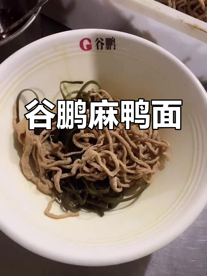 经典麻鸭面,配料齐全