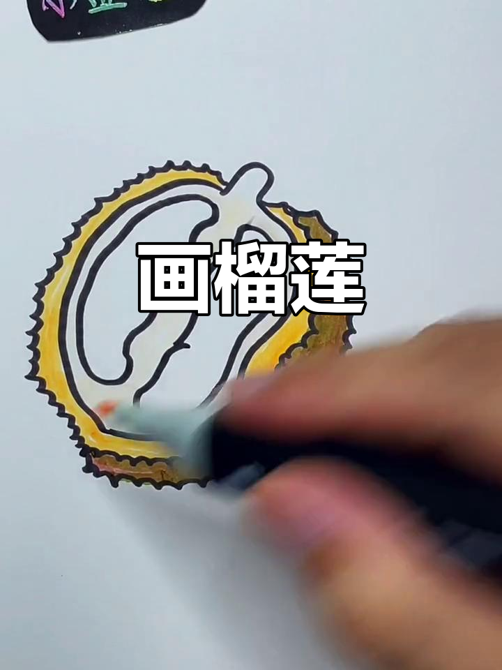 榴莲简笔画,画出几房美味来!