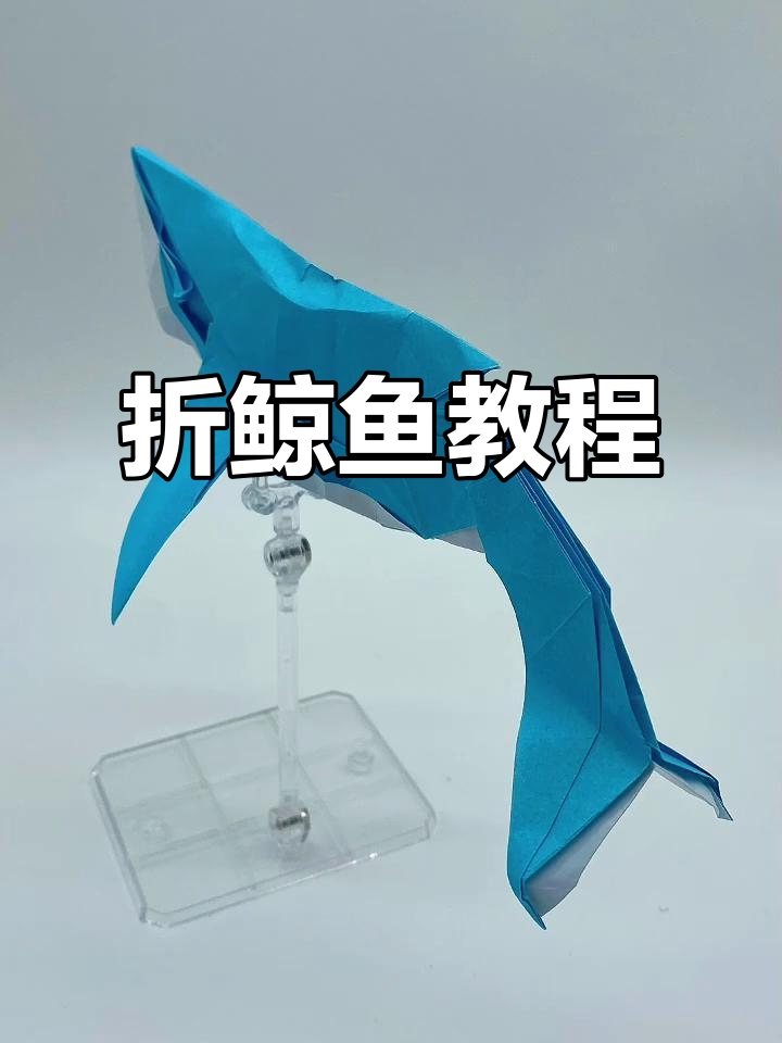 折纸艺术：鲸鱼跃海，轻松学会
