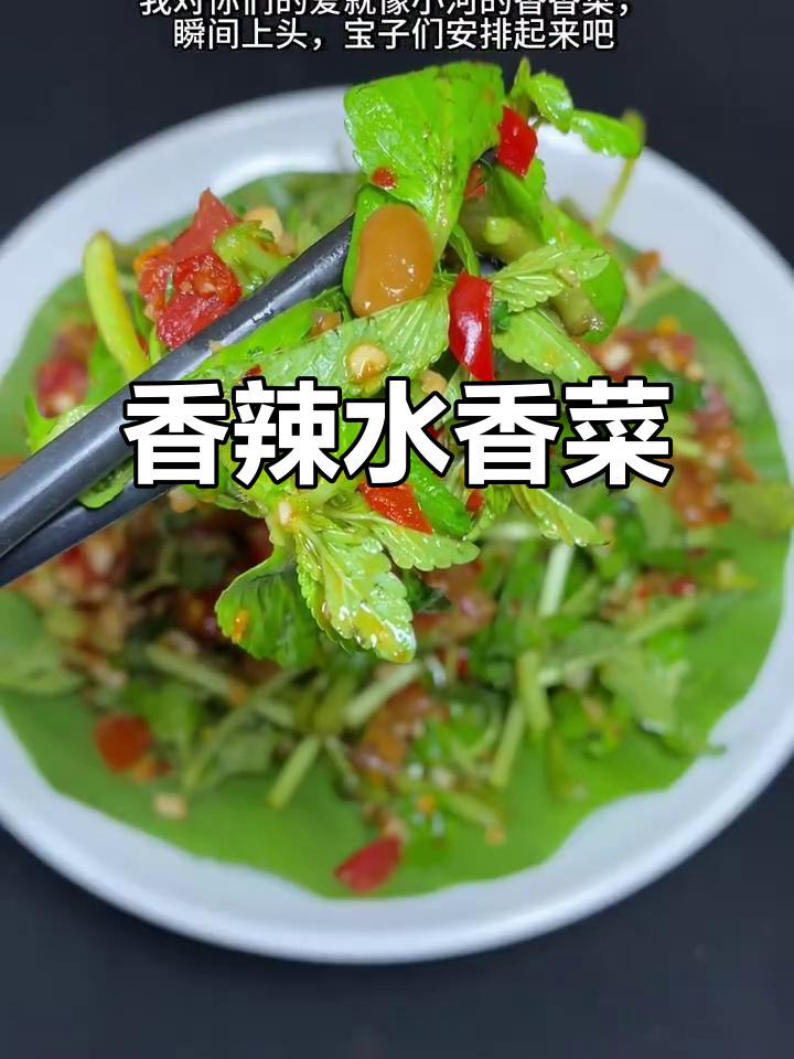 水香菜拌水豆鼓，香气扑鼻，简单又开胃！