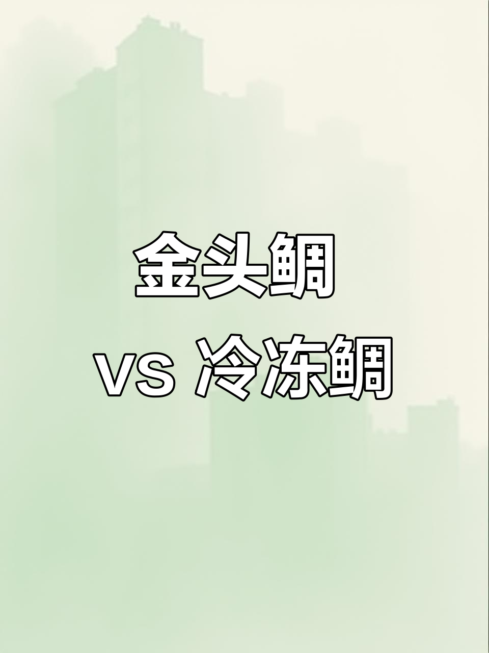 金头鲷与冷冻鲷鱼片的区别,口感大不同!