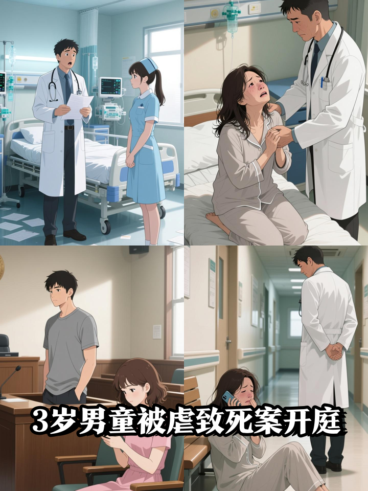 3岁男童被生父女友虐待致死案,今日开庭