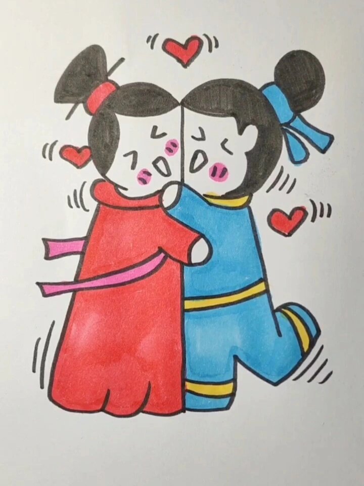 牛郎织女简笔画一看秒会!